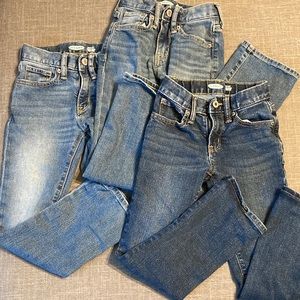 3 pairs Old Navy 6 slim bootcut jeans